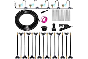 GÉNÉRIQUE 360° Curved Garden Automatic Irrigation System, kit Arrosage Automatique Système, pour Jardin, Pelouse, Serre, Terrasse et Cour (10m)