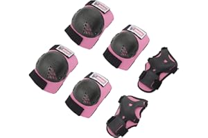 SOHOUR HOME Youth & Kids Knee Pads Elbow Pads Wrist Guards Set for 3-15 Years Child Roller Skate, Scooter, Inline Skating, Cycling, BMX Bike