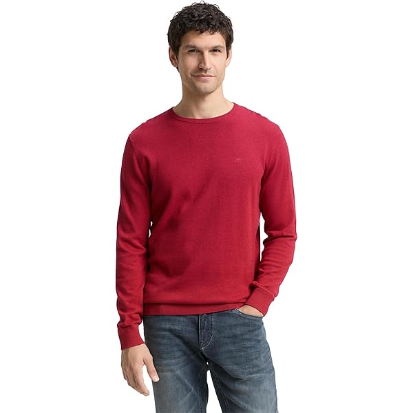 TOM TAILOR Denim heren trui, 10668 - Sky Captain Blue, M