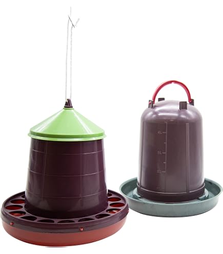 Mangeoire 3kg Et Abreuvoir 3L Pour Poules - Lot Volaille, Facile à Nettoyer - Élevage Backyard