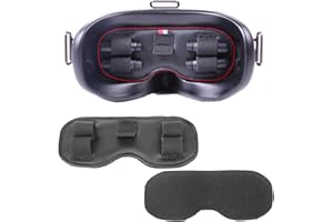 iEago RC Copriobiettivo Multifunzione per occhiali Coperchio di Protezione per Occhiali Antipolvere Tappetino Parasole per DJI FPV Goggles V2 Accessori, per 4 Antenne e 1 Scheda di Memoria Holder