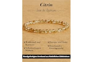 Landorilo 4mm Stretch Armband aus Echten Naturstein Perlen, Heilstein Edelstein Armbänder für Damen Herren, Glücksarmband, Exquisite Geschenke, Inklusive Ersatzperlen