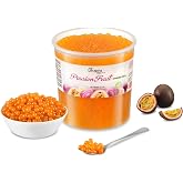 INSPIRE FOOD Perlas de Fruta para Bubble Tea de Maracuy&aacute; - 3,2 KG - Popping Boba | 100% vegano y sin gluten, sin colorantes.