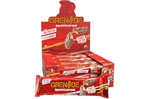 Grenade High Protein and Low Carb Barra Sabor - Peanut Nutter, 12 x 60 g