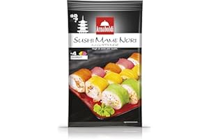 Arnaboldi - Sushi Mame Nori alla Giapponese, Fogli di Soia per Sushi Colorati - 2 Confezioni da 8 Fogli - [16 Fogli di Soia in Totale]