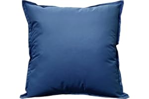 Olivia Rocco Coussin d'extérieur imperméable rembourré carré pour banc de jardin, 43 x 43 cm, bleu