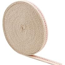 Stoppino Per Lampade A Olio, 10 M X 13 Mm, Stoppino Piatto In Cotone