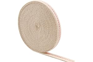 SYHSYC Stoppino per Lampade a Cherosene, 10M x 12MM Stoppino di Ricambio per Lampada a Olio, Stoppino Ricambio di Cotone Piatto per Bruciatore a Petrolio DIY Decorazione Compatibile Con Feuerhand 276 e 275