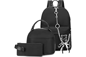 Wadirum Słodki zestaw plecaków szkolnych dla dziewcząt, pudełko śniadaniowe i piórnik