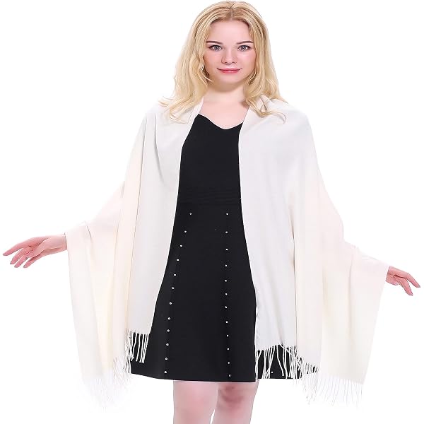 Châle Népalais Pashmina CJ Apparel - Écharpe Étole 202x72cm Laine Douce Seconds