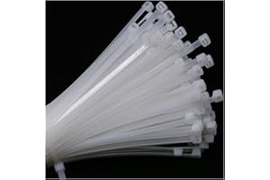 MgcTolBox Bridas Plastico 300 x 4.8mm, Bridas Plastico Largas, Bridas Blancas 250 unidades