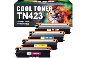 Cool Toner TN423 Cartuccia toner compatibile per Brother TN-423 TN-423BK TN-421 TN421 HL-L8260CDW HL-L8360CDW MFC-L8690CDW MFC-L8900CDW DCP-L8410CDW Nero Ciano Giallo Magenta, confezione da 4