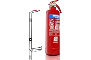 FSS UK CAR FIRE EXTINGUISHERS 1100 MULTI PURPOSE DRY POWDER 1 KG IDEAL FOR CARS VANS TAXIS TRUCKS VEHICLES CARAVANS MOTOR HOMES ETC. CE MARKED (RED)