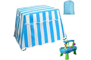Kids Water Table Cover, MIFXIN Water Table Cover Fit Step2 Rain Showers Splash Pond Water Table, Outdoor Patio Waterproof Dust Proof Anti-UV Cover for Toddlers 1-3 (Cover Only) (Blue)