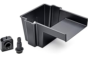 Pontec PondoFall, schwarz - Quellelement, Auslauflippe für Bachlauf und Wasserfall, Wasserdurchflussmenge 1000-4000 l/h