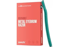 ZOMCHI Dermaplaning Tool for Face, Eyebrow Trimmer Shaper with Precision Cover,Green