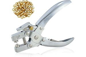 MYGEROMON Pinza Per Occhielli Con Occhielli Metallici Perforatore 5mm Per Pelle/Carta/Cintura