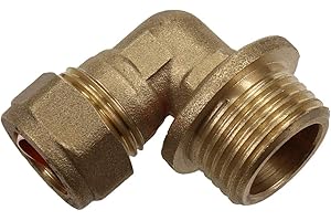 LP SUPPLIES 15mm x 3/4" Male Compression Parallel Elbow - Bag of 2