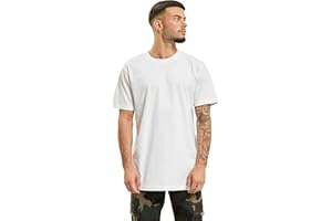 Urban Classics Camiseta básica de Manga Corta de Hombre, Cuello Redondo Normal, de algodón Grueso, Largo Oversize, Distintos Colores, Tallas S-6XL