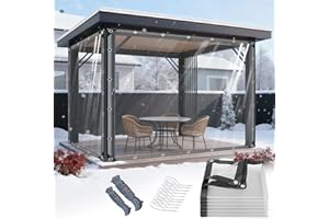 ‎GPCHZM GPCHZM Transparente Plane mit Ösen 2x3m PVC Transparent Plane Wasserdicht Reißfest Abdeckplane für Outdoor Terrasse Balkon Pet Hutch Dach