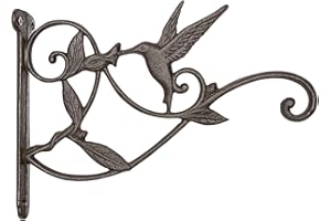 Mkono Gancio decorativo per piante da appendere, in ferro, per cesto di fiori, mangiatoia per uccelli, campanelli a vento, 1 confezione