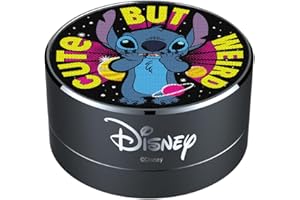ERT GROUP Haut-Parleur Bluetooth Disney Modèle Stitch 012, Haut-Parleur Portable 3 W, Microphone et Radio FM intégrés, Emplacement pour Carte Micro SD, Batterie Rechargeable