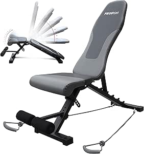 PROIRON Fitness Adjustable Weight Bench-Foldable Workout 