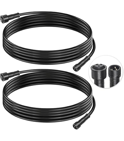 Connettore per cavi impermeabile a 2 pin, 16 AWG, 3 metri, IP68, con teste maschio e femmina, cavo di prolunga rapido per auto, camion, barca, strisce luminose a LED (1 striscia nera