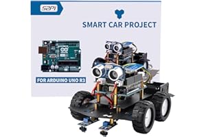 GeeekPi Kit de coche robot inteligente compatible con Arduino IDE con placa UNO R3