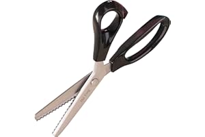 Hui Tong Forte e affilato Forbici zig zag per stoffa, Seghettate e ondulati Forbici Dentellate, 3/5/7 per un totale di 6 specifiche (ondulati 5mm)