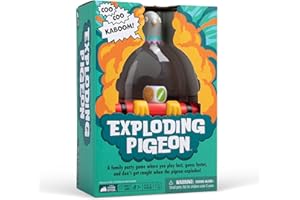 Exploding Kittens Presents Exploding Pigeon – Hilarious Fast-Paced Party Game for Families, Kids, Teens & Adults – Ages 7+ – 3+ Players – Perfect for Game Night