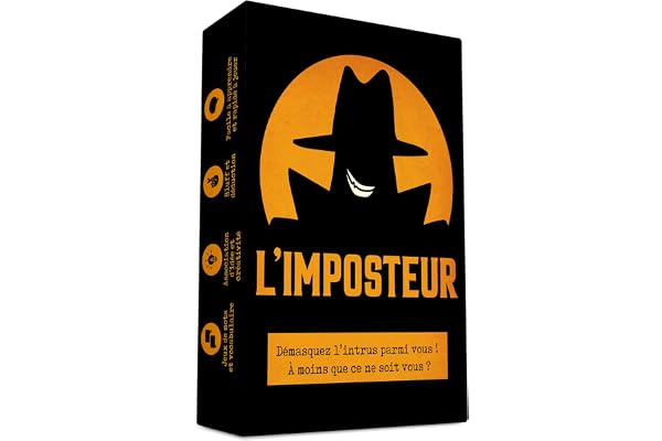Oh Happy Games - L'Imposteur - Saurez-Vous Le démasquer ? Bluff, Créativité, Jeux de Mots et Suspicions ! Jeu d'ambiance - Jeu de Cartes - Jeu de Société Adulte