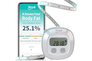 Slimpal Body Tape Measure, Body Fat Measurement Tool, Measuring Tape for Body, Digital Smart Retractable Waist Measuring Tape for Fitness Body Shape and Weight Loss