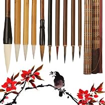 Papier De Riz Xuan Pour Calligraphie Chinoise - Lot De 50 Feuilles Avec Grilles En Forme De Riz, Pour Débutants Et étudiants