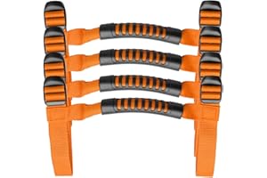 Bentolin 4 x Grip Handle Holder Roll Bar Grab Handles Compatible with Jeep Wrangler Accessories 1987-2021 YJ TJ LJ JK JL Sports Sahara Freedom Rubicon X & Unlimited (Orange)