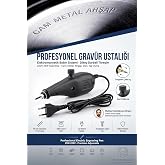 Transformacion Elektrikli Grav&uuml;r Kalemi 220V 25W Hassas Ayarlı Cam Metal Ahşap Deri Taş Oyma Yazı Kazıma Markalama Cihazı Hob