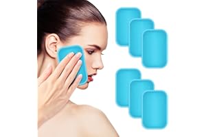 ICARE 6 pezzi ghiaccio gel riutilizzabile, caldo freddo gel confezioni per il dolore lesioni, borsa del ghiaccio ginocchio,schiena, collo, polsi, caviglie, adatto per il forno a microonde