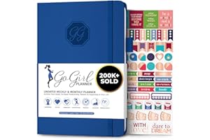 GoGirl Planner and Organizer for Women – A5 Weekly Agenda, Goals Journal to Improve Time Management & Productivity (Royal Blue)