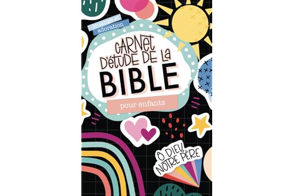 Carnet d'étude de la Bible pour enfants