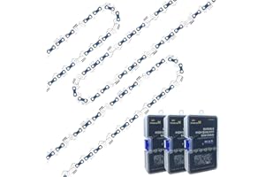 SOYANN 3 cadenas de sierra de 30 cm con caja de 3/8 pulgadas LP 1,3 mm (0,050 pulgadas), 44 TG, cadena de repuesto para motosierra, cadena profesional compatible con Bosch, Makita, Husqvarna, Stihl, Oregon