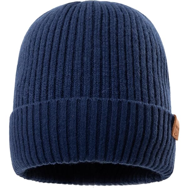 TOP-EX 100% Merino muts, gebreide muts, klassieke wollen muts, warme wintermuts, beanie voor dames en heren, zacht en elastisch, ademend en uniseks, zwart, M-L