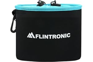 flintronic Custodia Protettiva in Neoprene, Impermeabile Antiurto Custodia per Fotocamera Obiettivo, Fodera Morbida e Soffice, Leggero Borsa per Fotocamera, Obiettivi & Accessori -14 * 11 * 8cm
