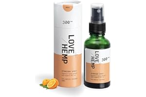 LOVE HEMP Love Natural Orange Flavour Oral Atomiser Spray - 30 milliliters, 300milligrams with MCT Coconut Oil | High Strength, Vegan, Gluten-Free, Supports Wellness