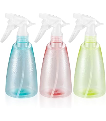 Lot De 4 Flacons Pulvérisateurs 500ml Noirs - Bouteilles Rechargeables Avec Étiquettes Pour Nettoyage, Jardinage Et Coiffure