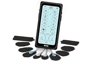 ‎ORTHO MECHANIK Orthomechanik TENS/EMS Gerät – Reizstromgerät für Schmerzlinderung und Muskeltraining, elektrische Nerven- und Muskelstimulation, mit Massagefunktion und 8 Ersatzpads