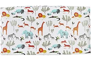 DUBBULON Funda Para Cambiador Bebe - Colchoneta Cambiador Bebe, Tela Elástica Súper s-uave, Transpirable, Almohadilla Para Cambiar Pañales, Sábanas Para Cambiador, Para Bebés, Niños Y Niñas, 32 X 16 Pulgadas