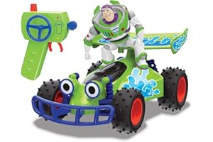 SMOBY Dickie - Toy Story 4 - Buggy Radio Commandé Buzz l'Eclair - Echelle 1/24ème - Fonction Turbo - 201134004