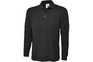 Uneek clothing Men's Longsleeve Poloshirt Polo Shirt (Pack of 1)
