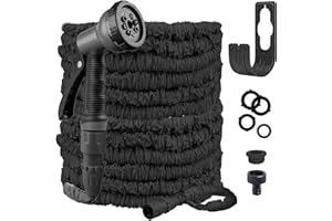 Gartenschlauch Flexibel, Moseem Wasserschlauch Flexibler Gartenschlauch 30m mit 8 Funktionen Garten Handbraus,Garten Flexschlauch mit 3/4 und 1/2 zoll Schlauchanschluss
