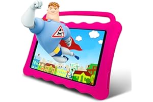 BYYBUO Tablette Android 12.0 GO pour enfants, 7 pouces Kids Tablette de protection des yeux pour tout-petits avec étui de protection, contrôle parental, tablette de divertissement portable pour